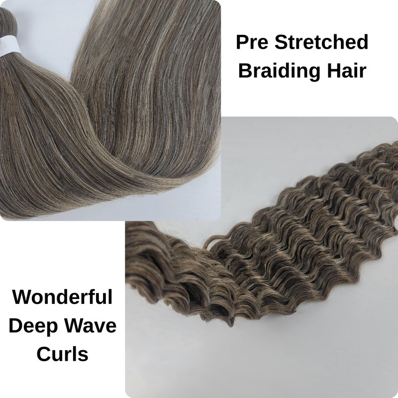 Ash Brown Blonde Braiding Hair 4/27/613 Boho Hair for Braiding