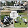 Boat Trailer Bunk Brackets, 8" 8 PCS Galvanized Swivel Top
