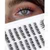 Onlyall Lash Clusters Eyelash Extensions Pre-styled False Eyelashes Clusters Natural