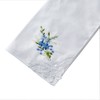 Women's 100% Cotton Handkerchief,Embroidery Hankies Pack of 6, White, One