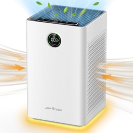 Purificador de Aire con Filtro HEPA, Sensor PM2.5 Automático, Purifica 1190 ft² para Hogar, Dormitorio y Guardería, Silencioso 23dB Modo Sueño, Elimin