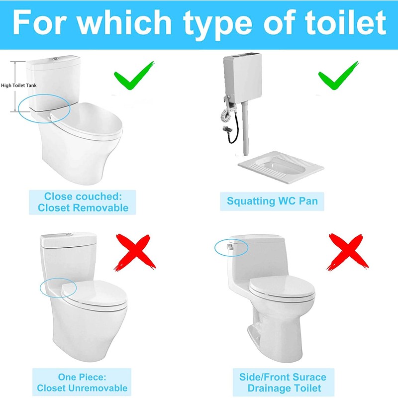 Toilet Flush Valve Replacement Kit 2 Inch Universal Water-Saving Toilet