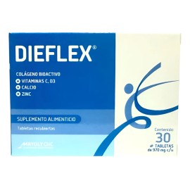Dieflex Colageno Bioactivo 30caps Sin Sabor
