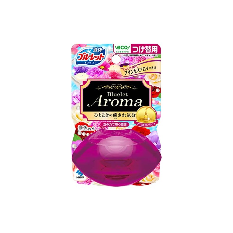 液体ブルーレットアロマ 液体ブルーレットおくだけ アロマ トイレタンク芳香洗浄剤 プリンセスアロマの香り 詰め替え用 70ml