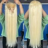 HD Transparent 13x6 Lace Front Wig Human Hair All Blonde