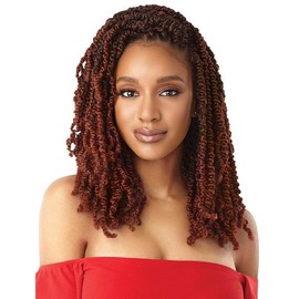Outre Synthetic X-Pression Twisted Up Crochet Braid - WAVY BOMB TWIST 12-24" - Color: 4, Length: 24