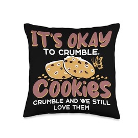 Cookies Crumble - Depression Mental Health Awareness Throw Pillow