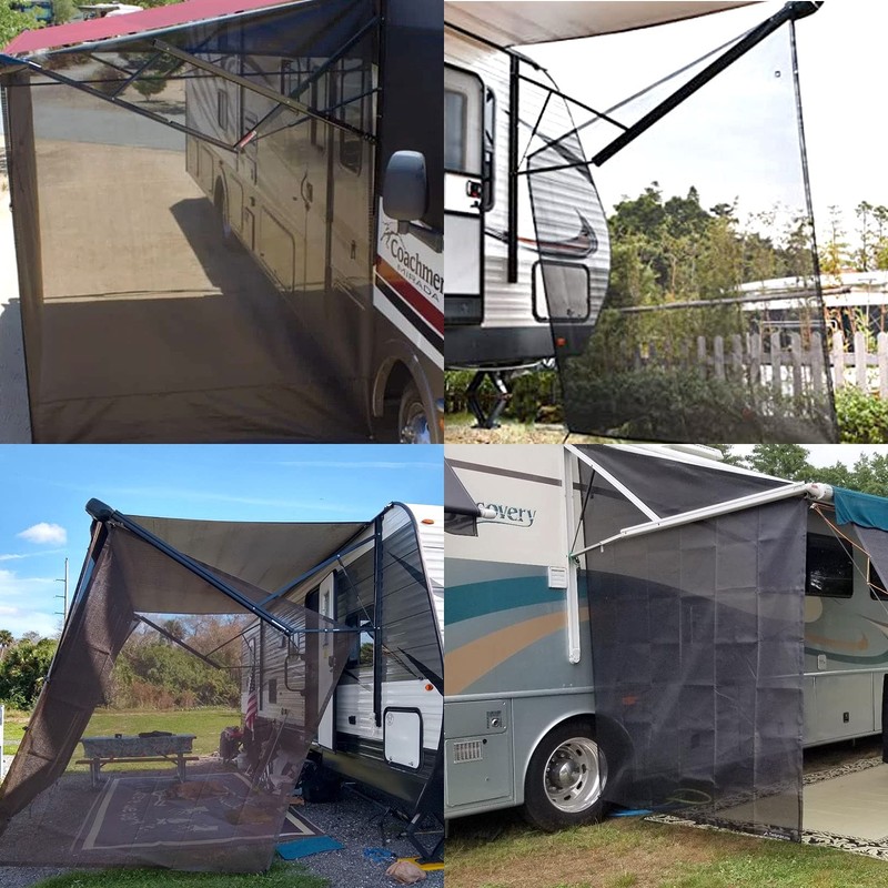 Shoppingsoon RV Awning Side Sun Shade 9’ x 7’ Screen