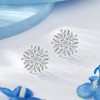 Crafted with 925 silverAnd zircon, these Christmas earrings offer a