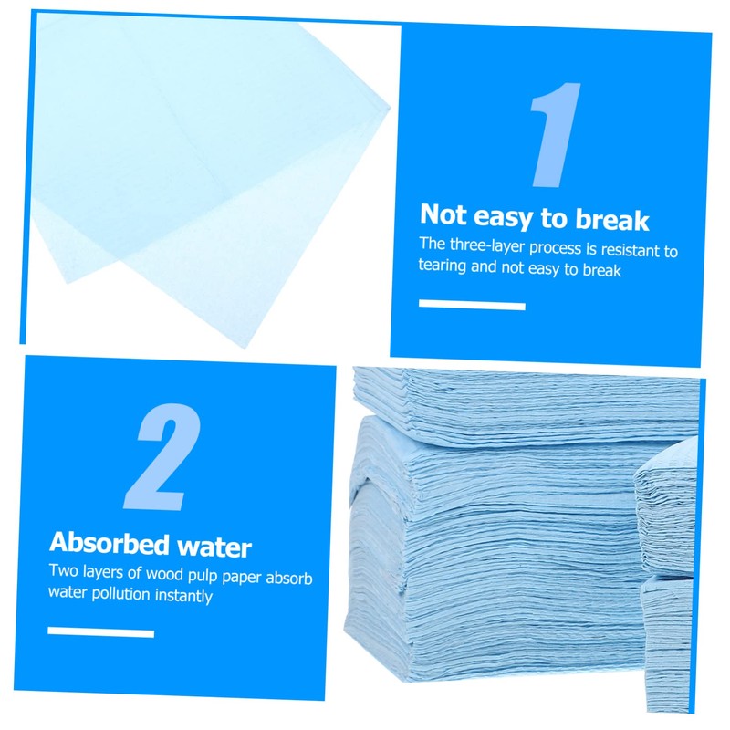 Ipetboom 125 Pcs Disposable Manicure Pad Nail Mat Durable Protective