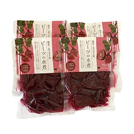 Boiled Beets Produced in Kumamoto Prefecture, 7.1 oz (200 g), Set of 4 Bags