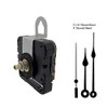 Seiko-SKP Quartz Clock Movement Kit with 5" Black Spade Hands