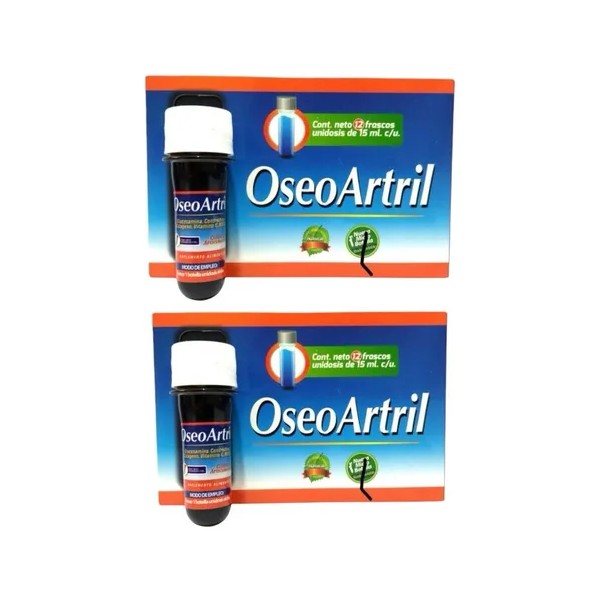2 Pack Oseo Artril Suplemento Alimenticio Sabor Sin Sabor
