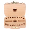 Wooden Camera pattern Storage Box Case for Baby Milk Teeth