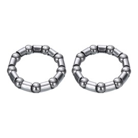 QUARKZMAN Bicycle Crank Ball Bearing 2/7 Inch (8 mm) x 9 Balls, Pack of 2 Replacement Ball Bearings for Mountain Bike Bottom Bracket Bicycle Frame Bearing Repair