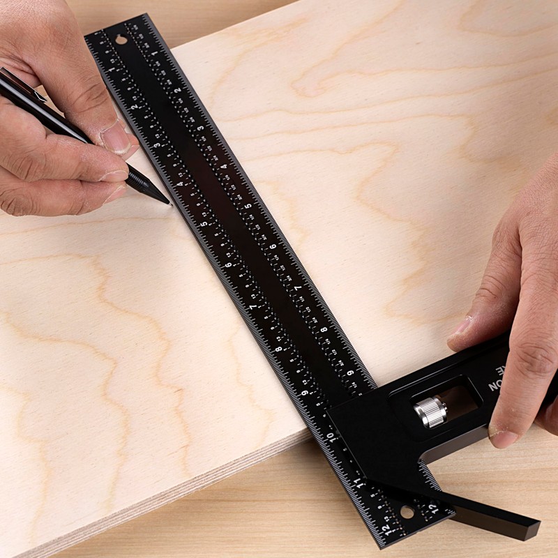 Woodraphic 200mm Combination Square – Metric CNC Marking and Layout