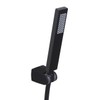 Square Solid Brass Hand Held Shower Head With Wall Connector