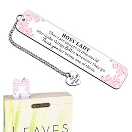 Friendsgiving Thank You Gifts for Boss Lady, Inspirational Bookmarks, Boss Birthday Christmas Gifts for Women Supervisor National Boss Day Gifts, Boss Lady Gifts for Women, Bosses Day Gifts for Her
