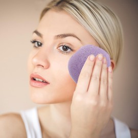 Hohopeti Esponjas Faciales Naturales de Konjac 6 Piezas Multicolor, Puff de Limpieza y Exfoliación para Cuidado Facial Diario y Piel Sensible