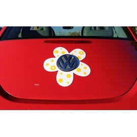 Bling My Bug Magnetic VW Beetle Decal Yellow Daisy