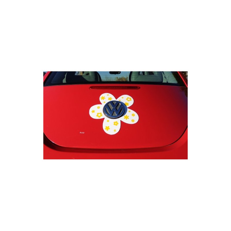 Bling My Bug Magnetic VW Beetle Decal Yellow Daisy