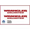 Decal Mods Fender Wrangler Unlimited Small Side Logo Graphic fits