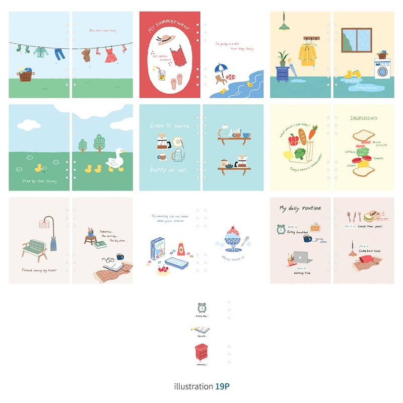 Monolike A5 Haudinary Days Diary Set Sweet Home - Ordinary