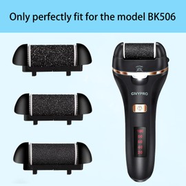 CIVYPRO Extra Coarse 3 Refill Rollers for Electric Feet Callus Remover BK-506, Replacement Rollers Heads Foot Care Pedicure Tools 3 Pack- 1 Extra Coarse, 1 Regular Coarse, 1 Gentle Coarse Refill Rollers