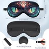 NganSuRong 2 Pcs Dinosaur Dragon Eye Mask Sleep Mask, Funny