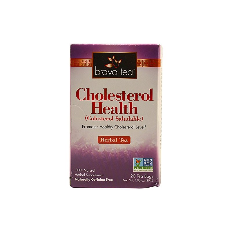 Bravo Tea Cholesterol Health Herbal Tea -- 20 Tea Bags