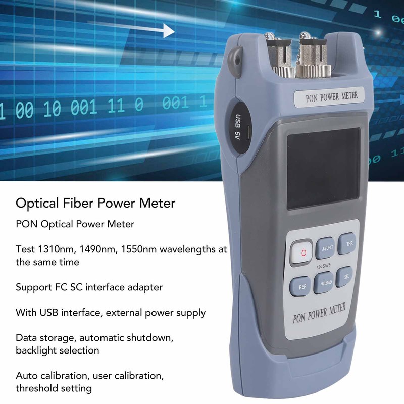 Handheld LCD Optical Power Meter PON Network Detector Fiber Optic