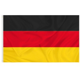 Germany flag, 90 x 150 cm with brass eyelets, resistant garden flag, Germany flag, Germany flag, suitable for indoor and outdoor use