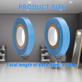 Lace Front Wig Tape Double Sided, 2 Rolls Hair Extension Tapes Transparent, Hair Tape for Extensions Extra Strong, Sweat-proof (3y*1CM)