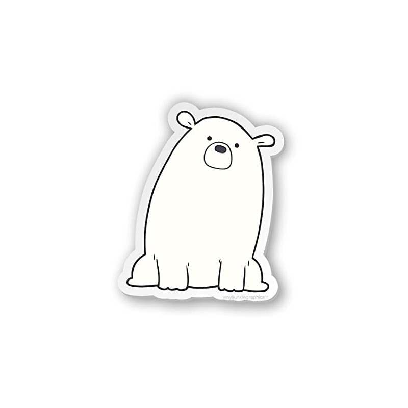 Cute Polar Bear Sticker (5 Inches Tall)