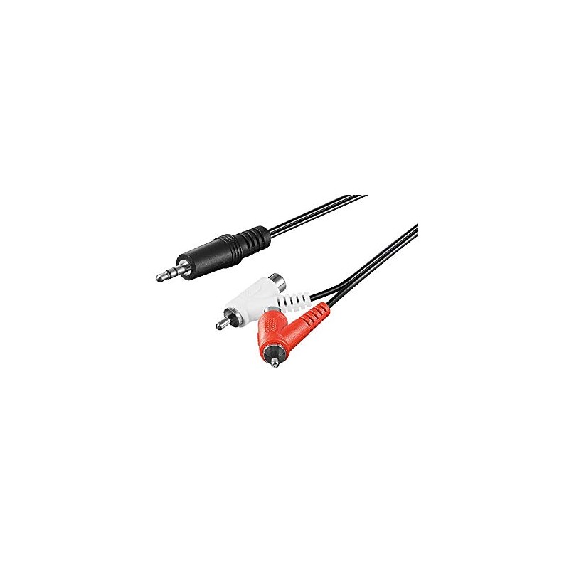 Wentronic 50213-GB 1.5m 3.5 mm Stereo Plug to 2 x