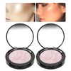 2PCS Highlighting Powder Face Natural Brightening Highlight Makeup Cosmetic Blush