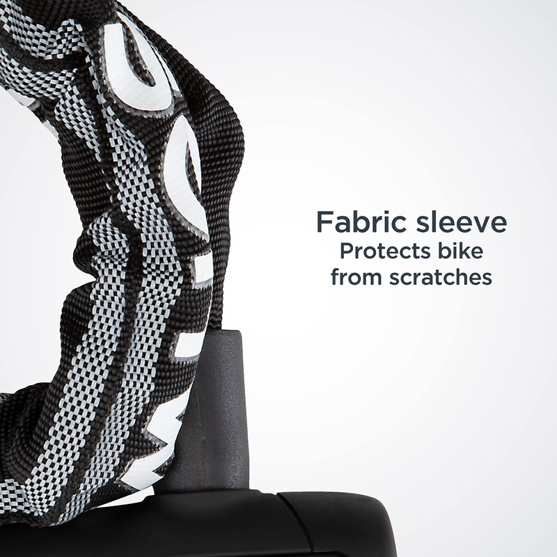 Schwinn Reflective Chain Key Lock for Bike, 3 feet x