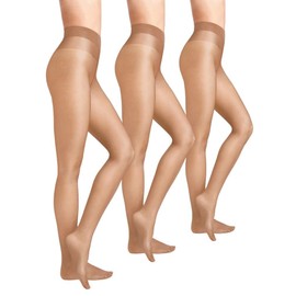 Wolford Women Satin Touch 20 Tights (3 units), Ladies hosiery,transparent,sheer,translucent,shimmering,4273 cosmetic,M