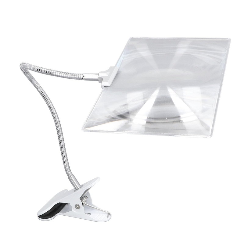 Large Page Magnifier, Easy to Use Clipon HD Lens Reading