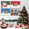 Pack of 4 Diamond Painting Christmas, 5D Diamond Painting Snowman,