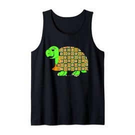 Pattern Shell Tortoise at a Snail Pace Tank Top