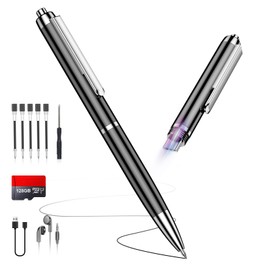 128GB (9800Hrs) Voice Recorder w/Type-C, Audio Recording Device with AI-Intelligent Noise Reduction, Digital Voice Activated Recorder 180 Days Storage Capacity for Lectures, Class, Work, Interviews