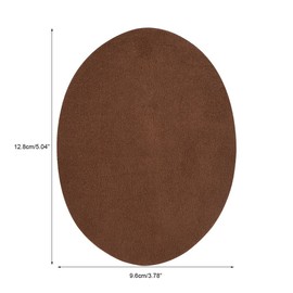 10pcs Iron On Patches, 5 Colors Oval PU Leather Patches Repair Sewing Elbow Artificial Leather Patches Sew On Patches