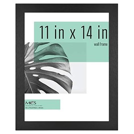 MCS Studio Gallery Frame, Black Woodgrain, 11 x 14 in, Single