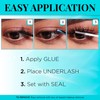 Ardell Seamless Underlash Extensions Mini Eyelash Kit, Faux Mink Lash