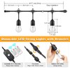 Mlambert 3 Color Outdoor LED Dimmable String Lights for Patio