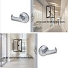 HISAFE Heavy Duty Commercial Passage Door Lever, Satin Chrome Finished