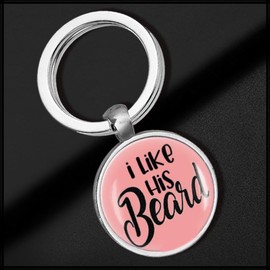 White Fang AZ375 Keychain, Couple, Humor Message, Gift, Stylish, Men's, Women's,, Pink