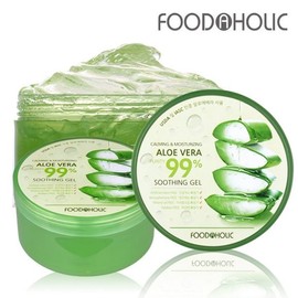 Food Aholic (1+1) Food Aholic Aloe Vera Soothing Gel 300ml / Aloe Moisturizing Cream Contains Centella Asiatica Extract, Soothing and Moisturizing / (1+1)푸드어홀릭 알로에베라 수딩젤 300ml /알로에 수분크림 병풀추출물함유 진정 보습