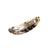 VINGTAINE H7573-BE- Tortoise Shell Style Barrette, Wide Oval Hair Clip,